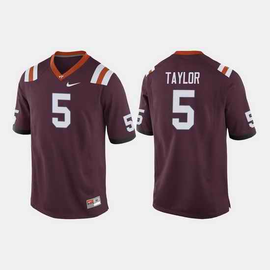Men Virginia Tech Hokies Tyrod Taylor College Football Maroon Jersey
